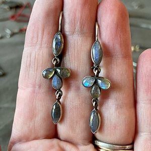 Jane Diaz Labradorite and Sterling Earrings